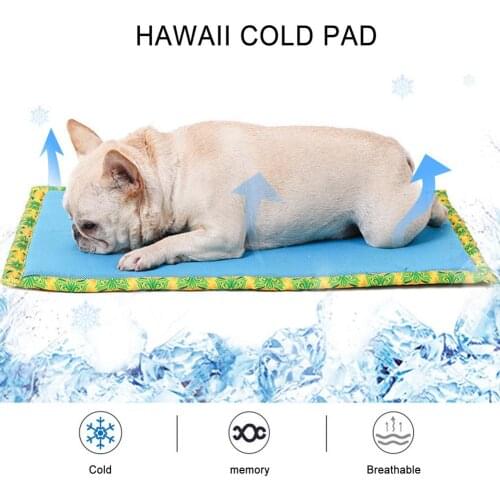 Dog Mat Cooling Summer Pad Mat Anti-Slip Pet Self Cooling Mat Soft Dog Cooling Sleeping Pad Dogs Cat Blanket Sofa Breathable