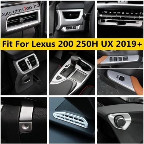 Gear Shift Paddle Cup Switch / Dashboard Frame Cover Trim ABS Matte Interior Kit Accessories For Lexus UX 200 250H 2019 - 2021