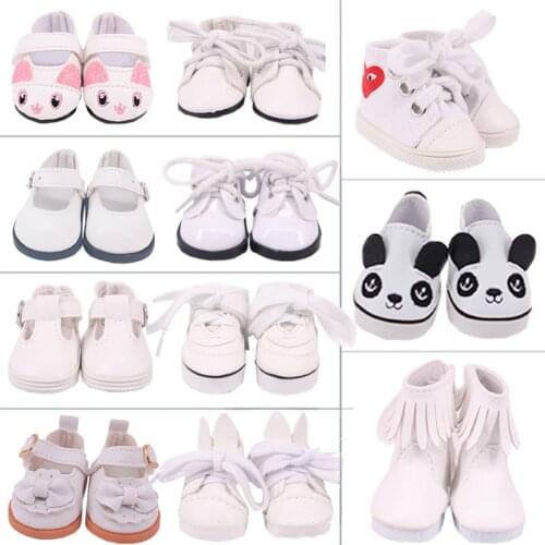 5Cm Canvas Doll Shoes,Cute Bunny Ear Shoes,Leather BootsFor 14Inch Girl Doll,35Cm Russia Paola Renio,Blyth Girl Doll Accessories
