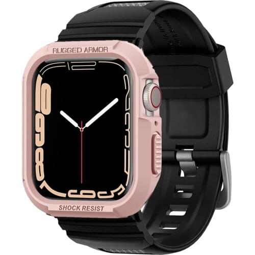 Rugged Armor watch case for Apple Watch series 6 SE 5 iwatch band 44mm 40mm Variation Shockproof Protective cover Accessories