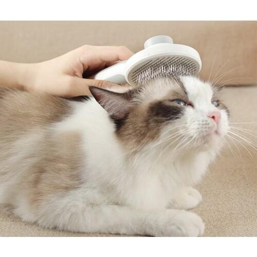 Cat Comb Self Cleaning Slicker Brush for Dog Pet Removes Undercoat Tangled Hair Massages Particle Scrapers accessories