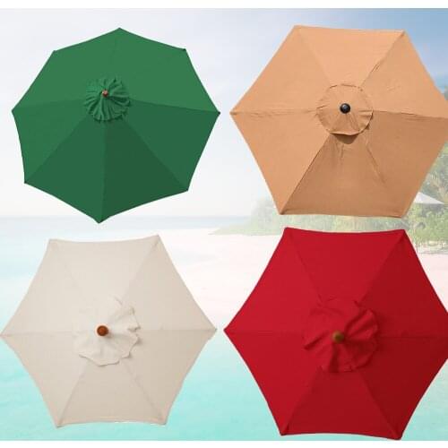 2m Replacement Round Fabric Garden Parasol Canopy Cover for Patio Sun Umbrella Anti-ultraviolet Waterproof Washable Removable