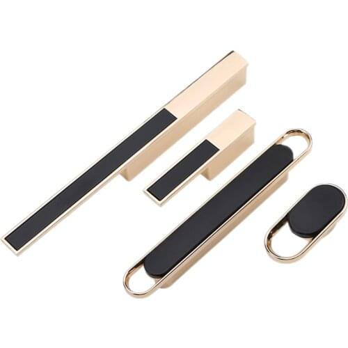 Modern Gold Chrome Kitchen Handle Cabinet Knobs and Handles Fashion Drawer Knobs Pulls Furniture Handle Door Hardware