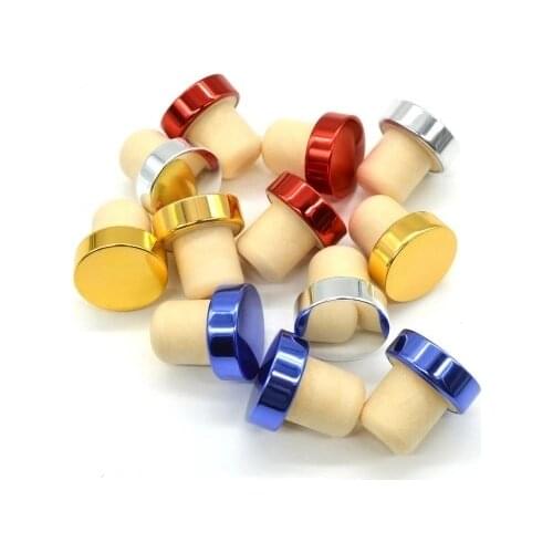 5pc/lot T-shape Wine Stopper Silicone Plug Cork Bottle Stopper Red Wine Cork Bottle Plug Bar Tool Sealing Cap Corks For Beer