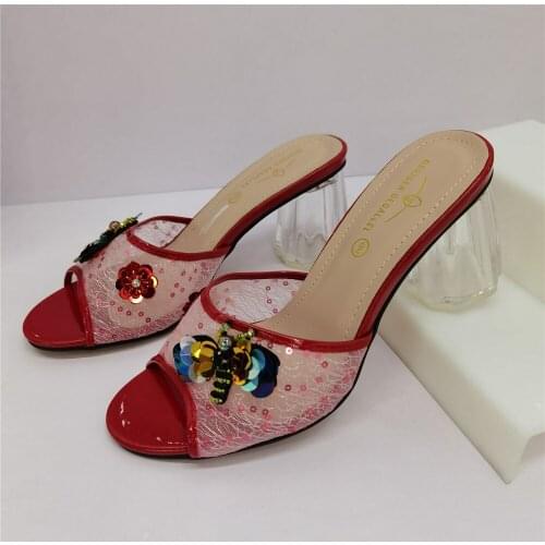 High Heels Autumn Slipper for Wedding 2022 Sexy Platform Pumps High Quality African Wedding Shoes