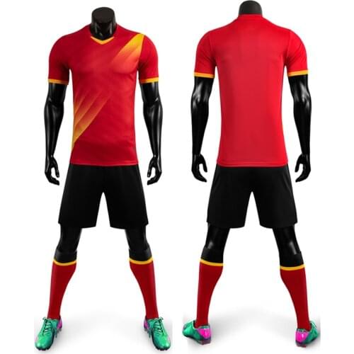 High Quality Soccer Jerseys 2020 Kids Men Football Jerseys Training Set Blank Men Soccer Jerseys Suit Sportswear Soccer Uniforms