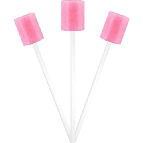 10Pcs/Set Disposable Oral Care Spong Swabs Unflavored Sterile Dental Swabsticks for Mouth Cleaning Individually Wrapped