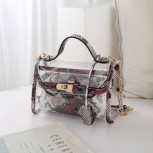2021 Summer Transparent Jelly Bag Korean Fashion Handbag Shoulder Bag Messenger Tote Female women purses and handbags clear bags