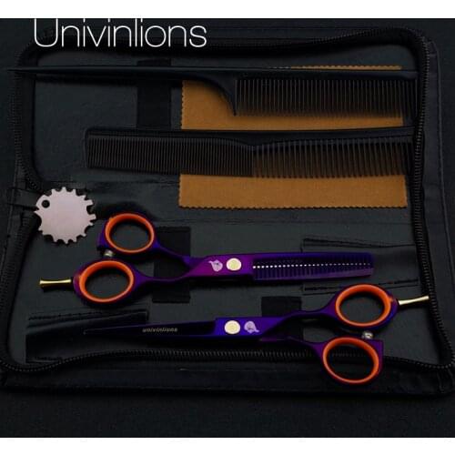 5.5" professional hair scissors barber shears hot scissors for hairdresser supplies haircutting shears thinning shears coiffeur