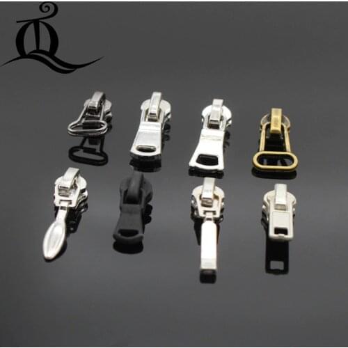 5pcs 3# mix pearl zipper repair kits zipper pull Metal zipper slider,zipper head,Garment,bag and suitcase accessories,clothes x2