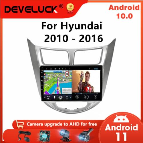 Android 10 2 din Car Radio For Hyundai Solaris Verna Accent 1 2010-2016 Android car stereo Multimedia Video Player Navigaion GPS