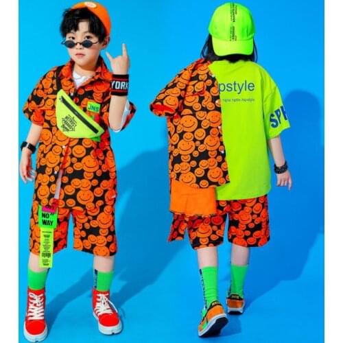 Kids Performance Hip Hop dancing Outfits Street wear For Singers Girls Boys Show Stage Jazz Dance Wear Costumes Clothing