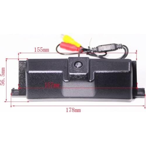 HD CCD Car Trunk Handle Reverse Parking Rear View vehicle Camera for Ford EDGE 2015 2016