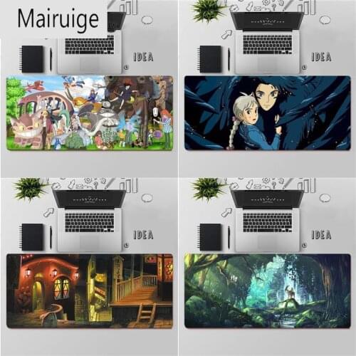 Spirited Away My Neighbor Totoro Player Gaming Mouse Pad Natural Rubber xxl Large Mouse Pad Keyboard Pad Waterproof Non-slip