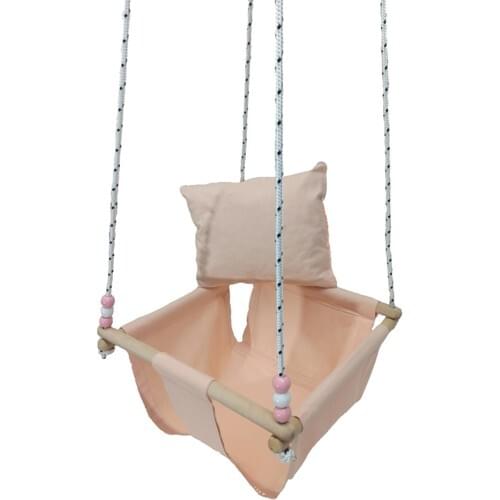 Swing Wooden Color Baby Children Garden Swing Hammock Ceiling Swing Home Swing