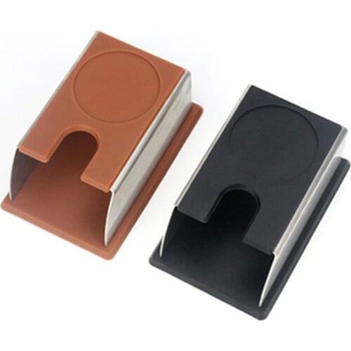 Coffee Machine Handle Support Seat Stainless Steel Silicone Non-slip Filling Press Seat Powder Hammer Cushion Hammer Stand