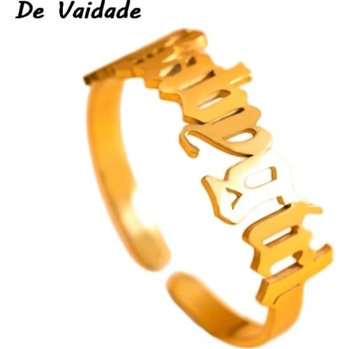 Babygirl Letter Ring High Quality 2021 New Fashion Jewelry Stainless Steel Lovely Gift for Mom Baby Girl Girlfriend Adjustable