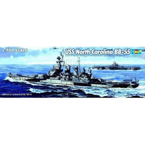 Trumpeter 1/700 scale model 05734 BB-55 North Carolina Battleship
