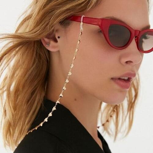 2021 Trendy Glasses Chain Acrylic Crystal Bijou Mask Rope Chain Anti-lost Non-slip Multi-purpose Necklace Female Accessories