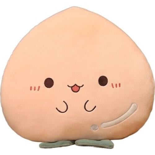 Kawaii Fruit Pillows Orange Blueberry Peach Soft Plush Cushions Cute Kids Sleeping Body Pillow Plushie Toy Dolls Sofa Room Decor