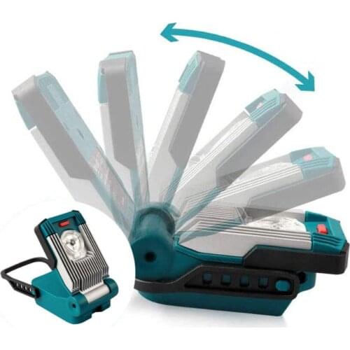 NEWEST LED Working Lamp Light For DeWalt for Makita for Milwaukee for Bosch 18V 20V Battery High Quality LED Light Hot Sell