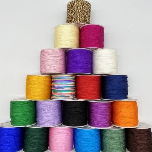New 10meters/lot 0.8mm Multicolor Nylon Cord Beading Thread for DIY Bracelets Jewelry Making