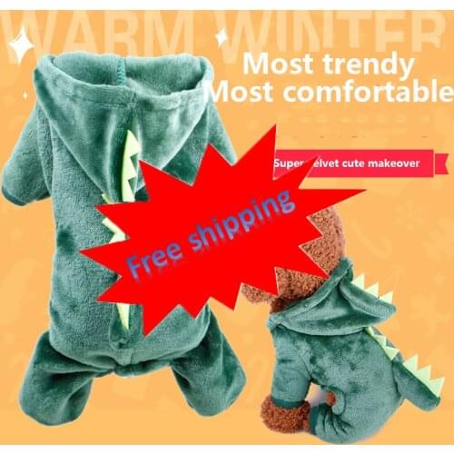 Pet clothes dog clothes cat clothes cute transfiguration clothes soft clothes autumn and winter clothes four seasons cartoon