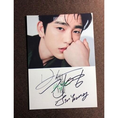 Signed GOT7 Park Jin Young Jr. Junior autographed photo Call My Name 5*7 1019O6