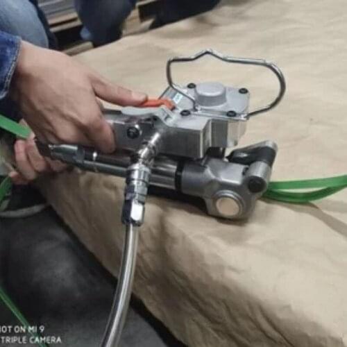 Portable Pneumatic Baler Fully Automatic Buckle-free PET Plastic Steel Strip Hot Melt Bundling Machine Small pp