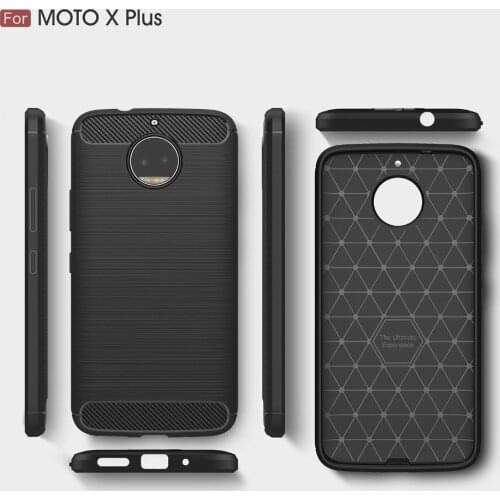 Rugged Armor Cases for MOTO X MOTO C cover 100pcs/lot Carbon Fiber cover for MOTO X Plus heavy duty case for MOTO C Plus