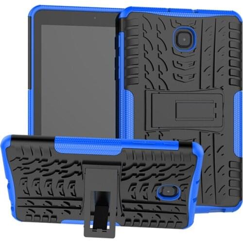 Three Layers Protection Shockproof Silicone TPU Durable Case with Kickstand for Samsung Galaxy Tab A 8.0 2018 T387 SM-T387+Pen