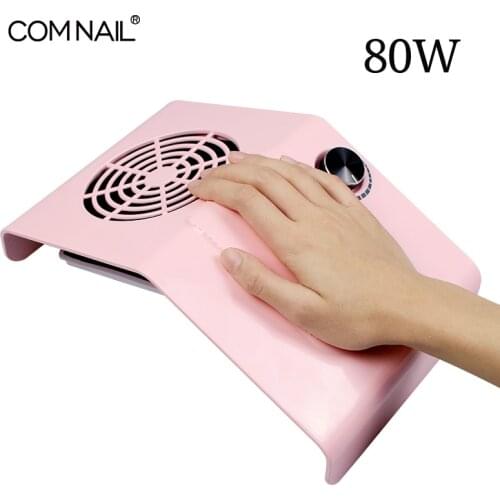 80W Nail Dust Collector For Manicure Strong Suction Nail Vacuum Cleaner High Power Easy To Apply Salon Use Nail Art Equipment