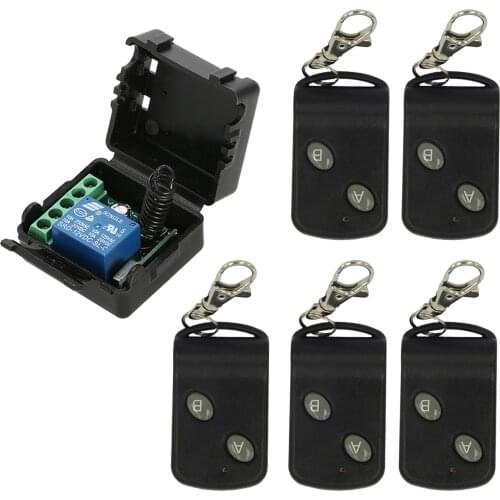 Smart Home 433Mhz DC 12V 1CH Wireless Remote Switch Relay Receiver Transmitter Remote Control Switch Module and RF Transmitter