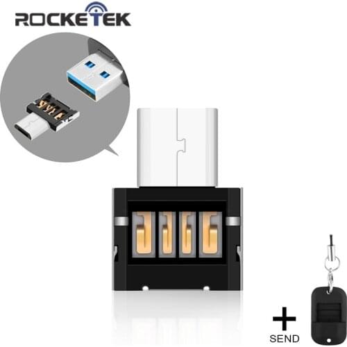 Rocketek USB to mirco USB OTG adapter accessories with silicone case Connector for Samsung Xiaomi LG Huawei Android Phone