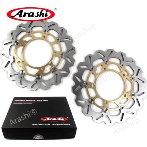 Arashi 1 Pair For SUZUKI GSX F ABS 650 2008-2014 CNC Front Brake Disc Rotors GSXF GSX650F 2008 2009 2010 2011 2012 2013 2014