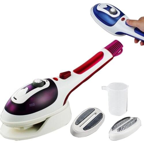 Hand - held steam brush ceramic underplate hanging ironing machine 2 in 1 portable steam iron brush NEW