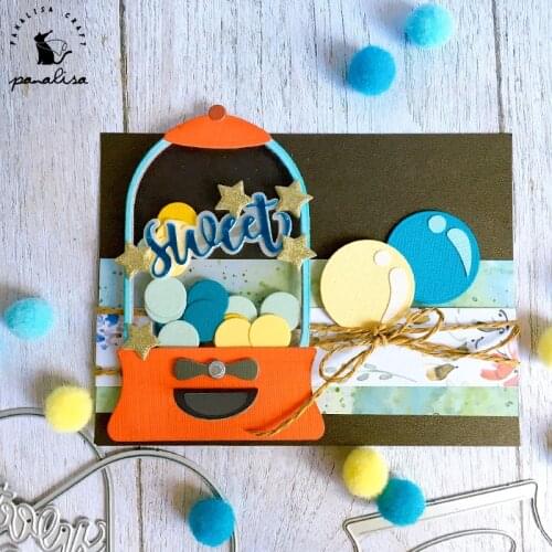 Panalisacraft Sweet Candy Box 3D Metal Cutting Dies Stencils for DIY Scrapbooking/album Decorative Embossing DIY Paper Cards