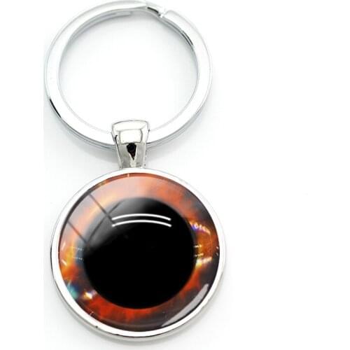 TAFREE Ice Star Snowflake In The Big Eye Ball Silver-Plated Keyrings 2021 New Fashion Lovers' Handcraft Jewelry Dropshipping