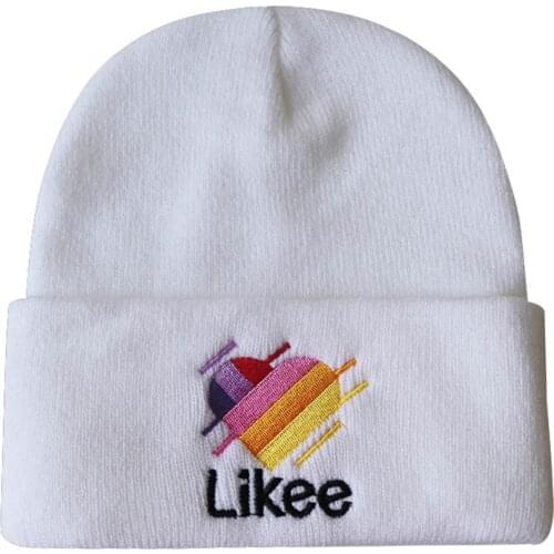 LIKEE 100% Cotton Warm Winter ski Beanie Knit Cap Couple love Knitted Hat Skullies & Beanies Unisex fashion outdoor Casual caps