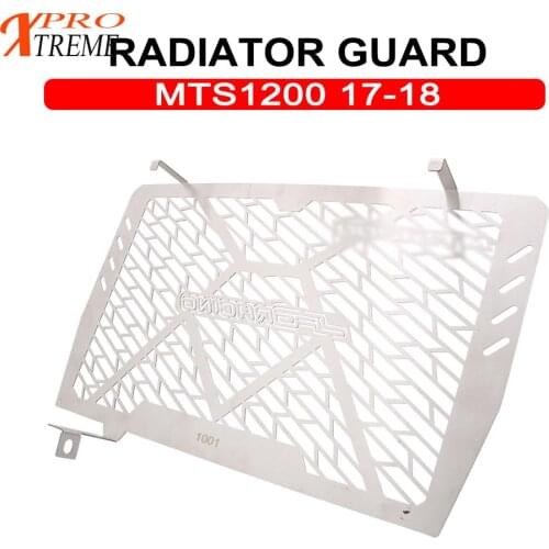 Motorcycle Radiator Grille Cover Guard Stainless Steel Protection For DUCATI MTS1200 MTS 1200 2017-2018
