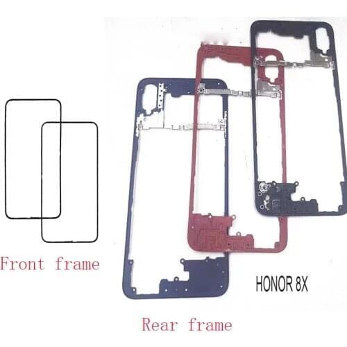 10/pcs For Huawei Honor 8X Middle Rear Back Frame Front Bezel Plate Housing Faceplate LCD Supporting