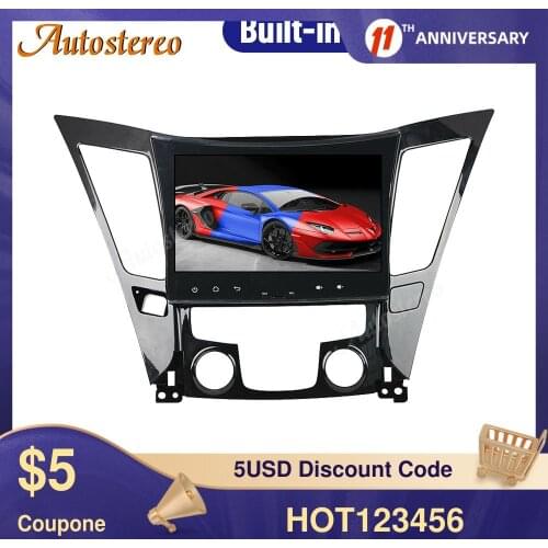 For Hyundai SONATA 8 I40 I45 I50 YF 11+ Android10.0 Auto Radio Tape Recorder Head Unit Car GPS Navigation Multimedia Player