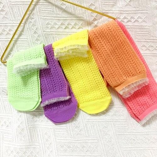 Baby Socks Knee High Long Infant Cotton Linen Sock Hollow Girls Boy Spring Summer Leg Warmer Children Princess Socks