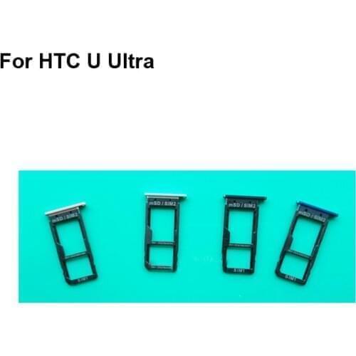 For HTC U Ultra U-1w U-1u New Tested Good Sim Card Holder Tray Card Slot For HTC U Ultra Sim Card Holder Parts
