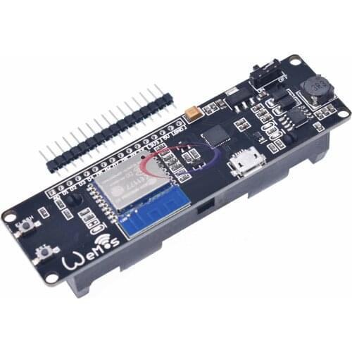 For WeMos D1 ESP-WROOM-02 Motherboard ESP8266 Mini WiFi Nodemcu Module 18650 Battery With Micro USB Switch