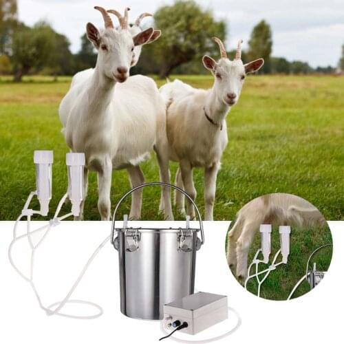 Milk Bucket Cow Sheep Goat Electric Milking Machine Upgrade Stainless Steel Breast Pump Adjustable Household Suction Vacuum Pump
