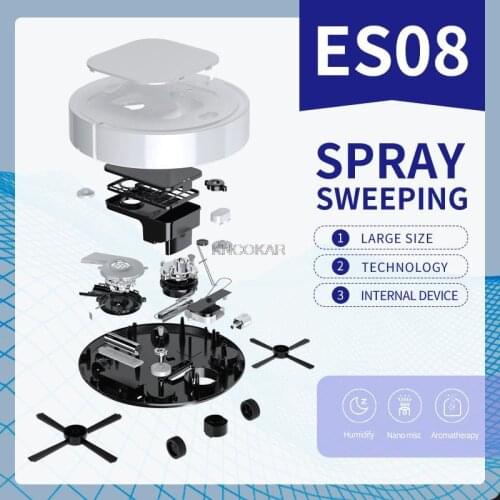 ES08 Household Intelligent Spray Sweeping Robot Move Humidifying Vacuum Cleaner Lazy Mans Household Cleaner