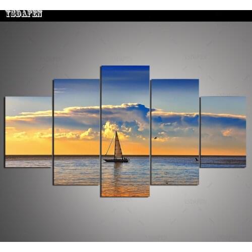 HD print olieverf Film modulaire foto Scenery poster kind room decor woondecoratie 5 stks canvas art z410