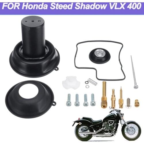 Vacuum Diaphragm Plunger Kit Carburetor Diaphragm Plunger w/Needle Repair Kit for Honda Steed Shadow VLX 400 Accessories