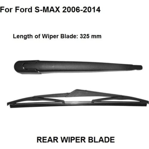 For Ford S-Max Rear Windshield Window Windscreen Wiper Arm + Blade Set 2006-2014 Complete Set New